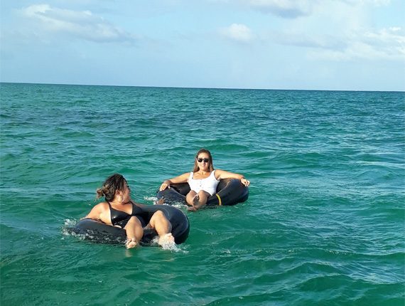 Island Tubing - Caye Caulker’s Coast - Sunset Tube Ride - Rum Punch - Anda De Wata Tours